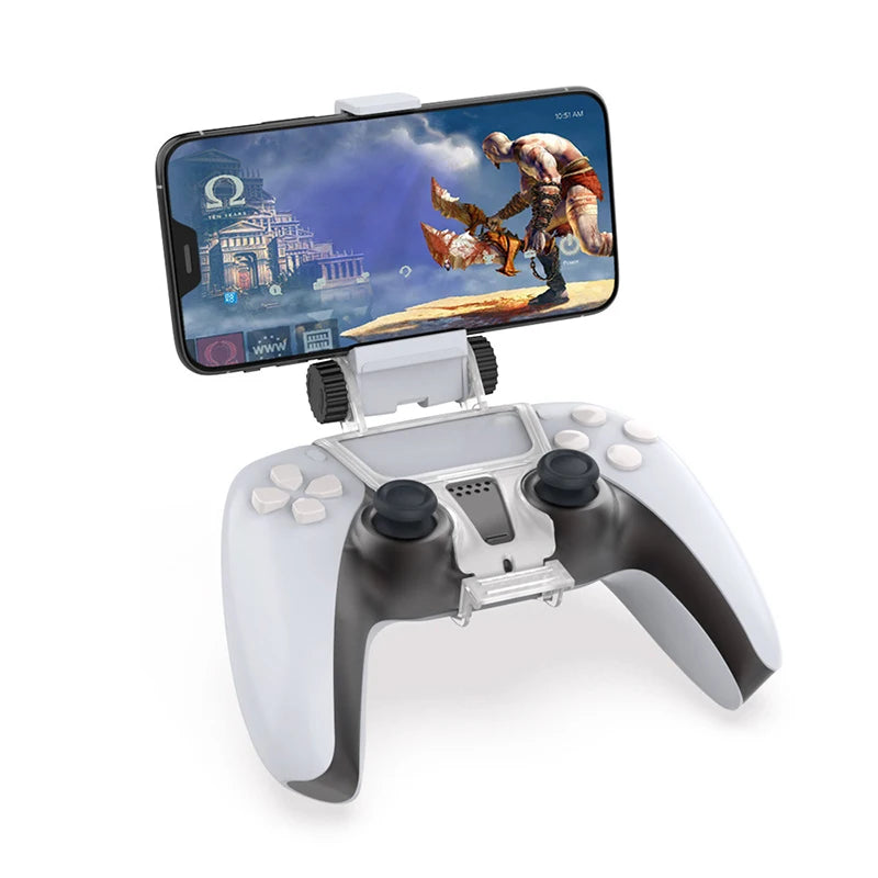 SmartPhone Clamp Adjustable Game Clip for SONY PlayStation 5 PS5 Wireless Controller Gamepad Mobile Phone Holder Bracket