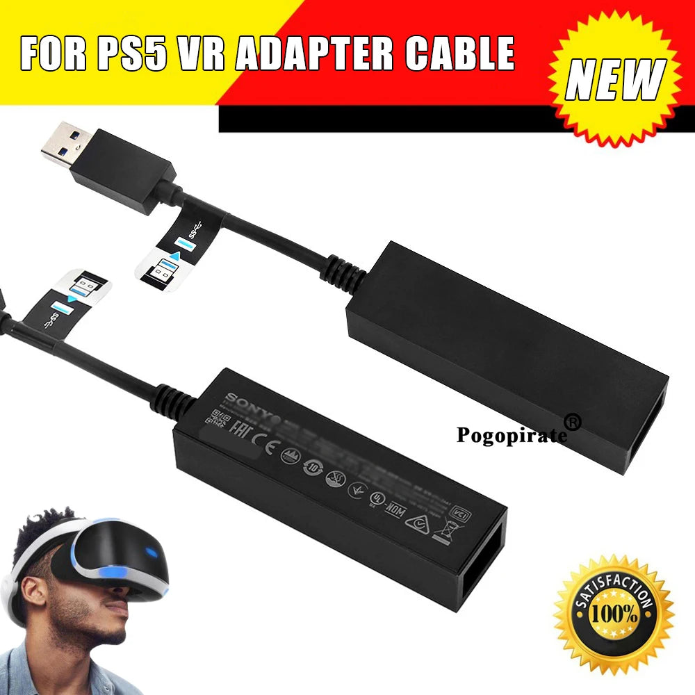 NEW For PS5 VR Cable Adapter For PS5 Console USB 3.0 Mini Camera Connector For PS VR To P5 Cable Adapter For PS5 Accessories