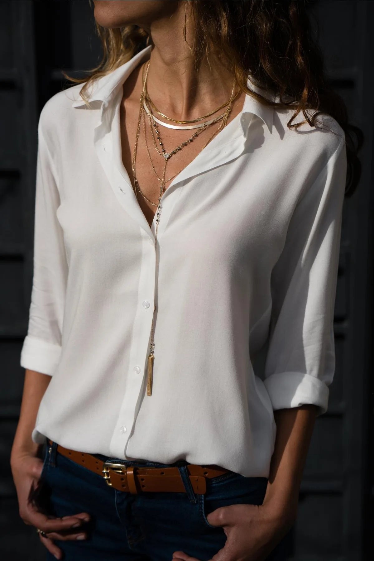 Women Elegant Solid Chiffon Blouse Spring Summer Casual Long Sleeve V Neck Loose Shirt Office Lady Tunics Oversized Tops 2023