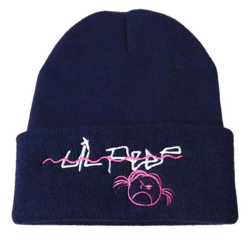 Casual Love Lil Peep Beanies Embroidery Warm Soft Knitted Hat Hip-Hop Bonnet Unisex