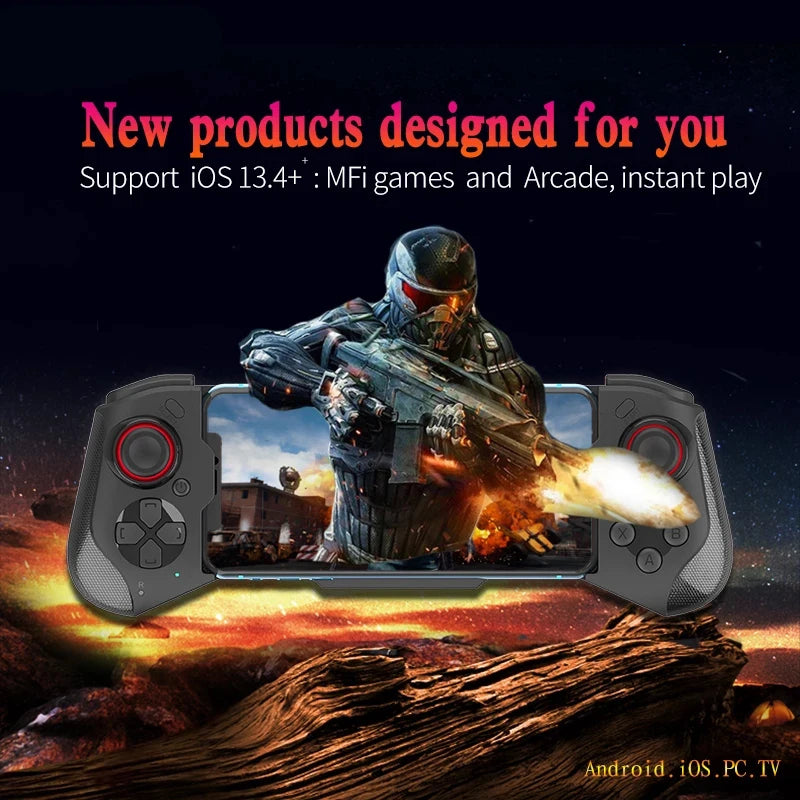 Gamepad For iPhone Android Cell Phone Control Bluetooth Controller Trigger Pubg Mobile Joystick Gaming Smartphone Mando Game Pad