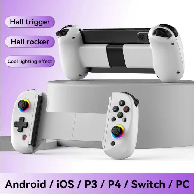 D8 Telescopic Gamepad Controller Joystick Turbo 6-axis Gyro Vibration Wireles Bluetooth 5.2 for Android IOS PS3 PS4 Switch IPad