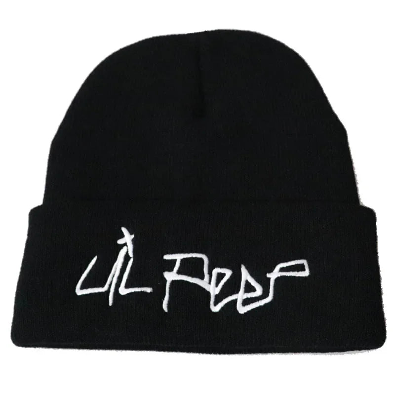 Casual Love Lil Peep Beanies Embroidery Warm Soft Knitted Hat Hip-Hop Bonnet Unisex