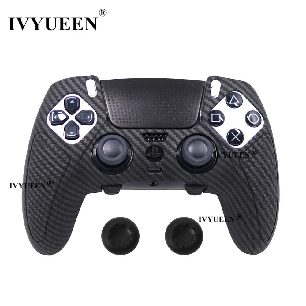 IVYUEEN Water Transform Printing Protective Skin for PlayStation 5 PS5 DualSense Edge Controller Soft Silicone Case Cover