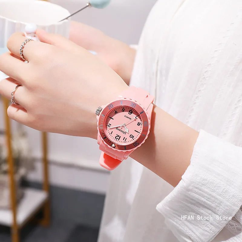 Candy Color Silicone Watches Couple Sports Waterproof Watch Multifunctional Digital Wristwatch Women Men Fashion WristWatches