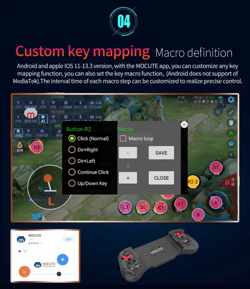 Gamepad For iPhone Android Cell Phone Control Bluetooth Controller Trigger Pubg Mobile Joystick Gaming Smartphone Mando Game Pad