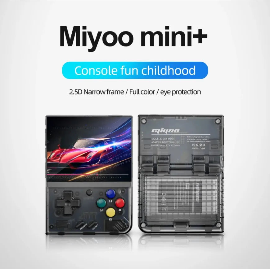 Portable 3.5 inch MIYOO Mini Plus Retro Handheld Game Console Open Source Miyoo mini+ Video Games Player Children Kids Gift 128G