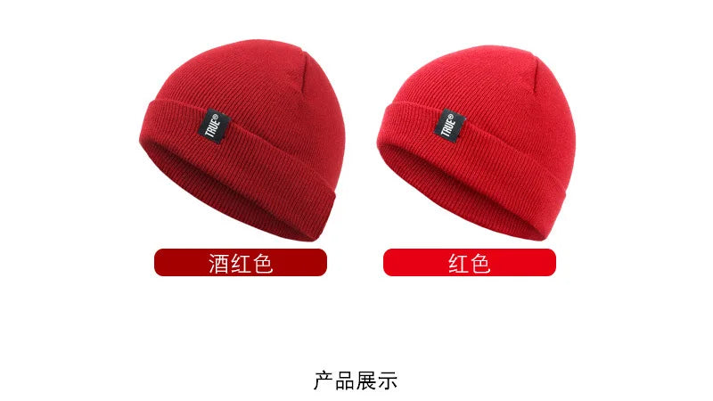 New Autumn and Winter Warm Knitted Hats for Women Men Ski Cap Fashion Casual Wool Beanie Hat Ladies Bonnets Skullies Beanies