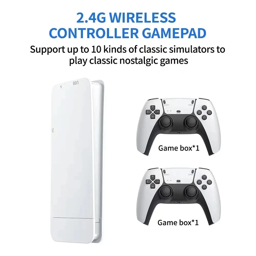 M15 gaming stick mini TV handheld game console wireless game controller video game 64G 20000+retro games two player game PS1 GBA