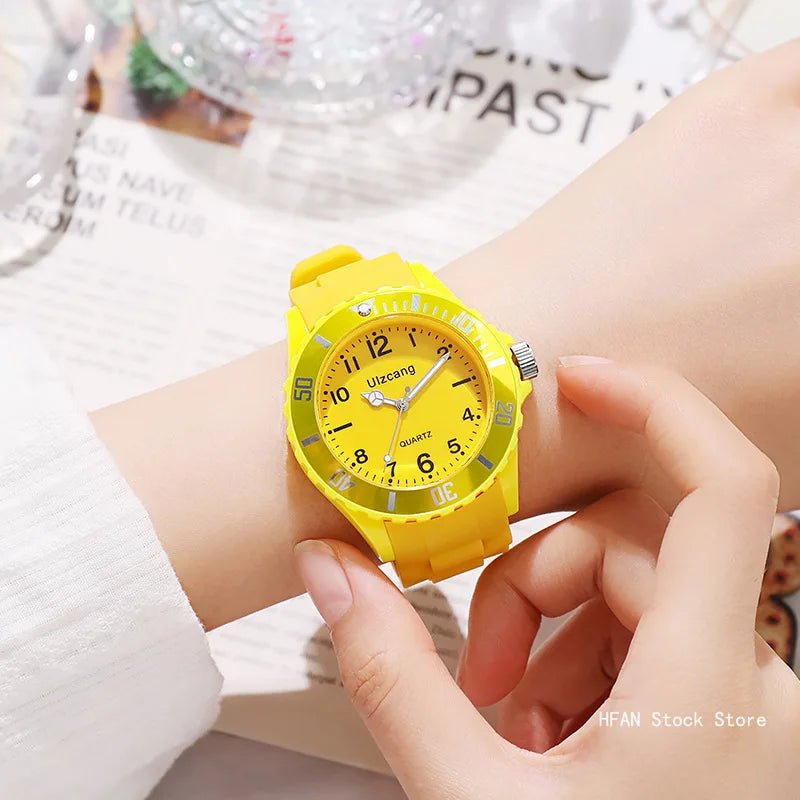 Candy Color Silicone Watches Couple Sports Waterproof Watch Multifunctional Digital Wristwatch Women Men Fashion WristWatches