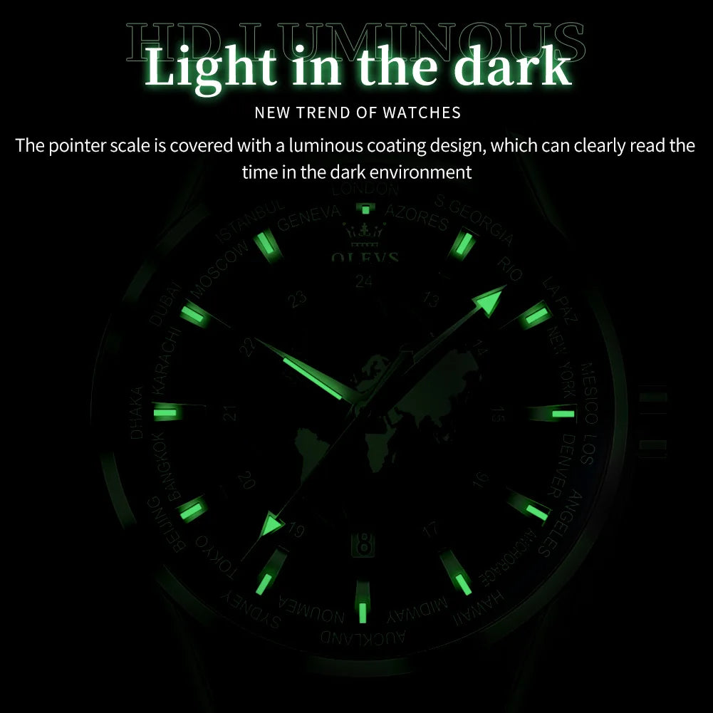 OPK Brand Watch Fashion Waterproof Night Glow Men's Quartz Watch 9926