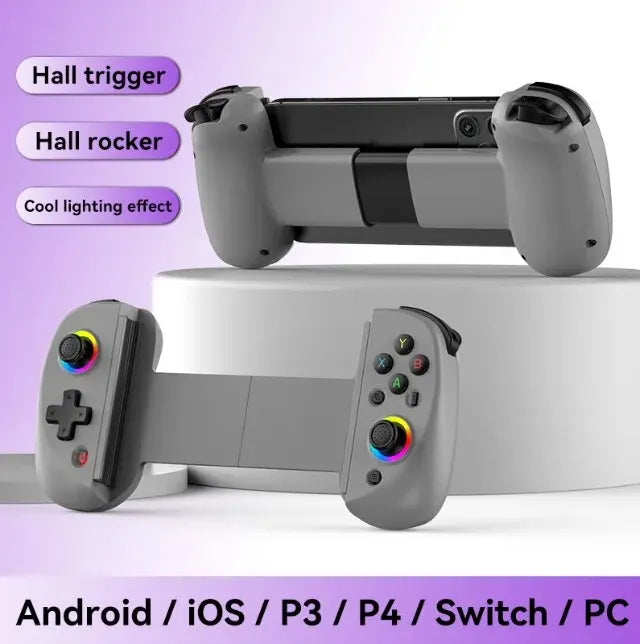 D8 Telescopic Gamepad Controller Joystick Turbo 6-axis Gyro Vibration Wireles Bluetooth 5.2 for Android IOS PS3 PS4 Switch IPad