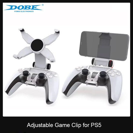 SmartPhone Clamp Adjustable Game Clip for SONY PlayStation 5 PS5 Wireless Controller Gamepad Mobile Phone Holder Bracket