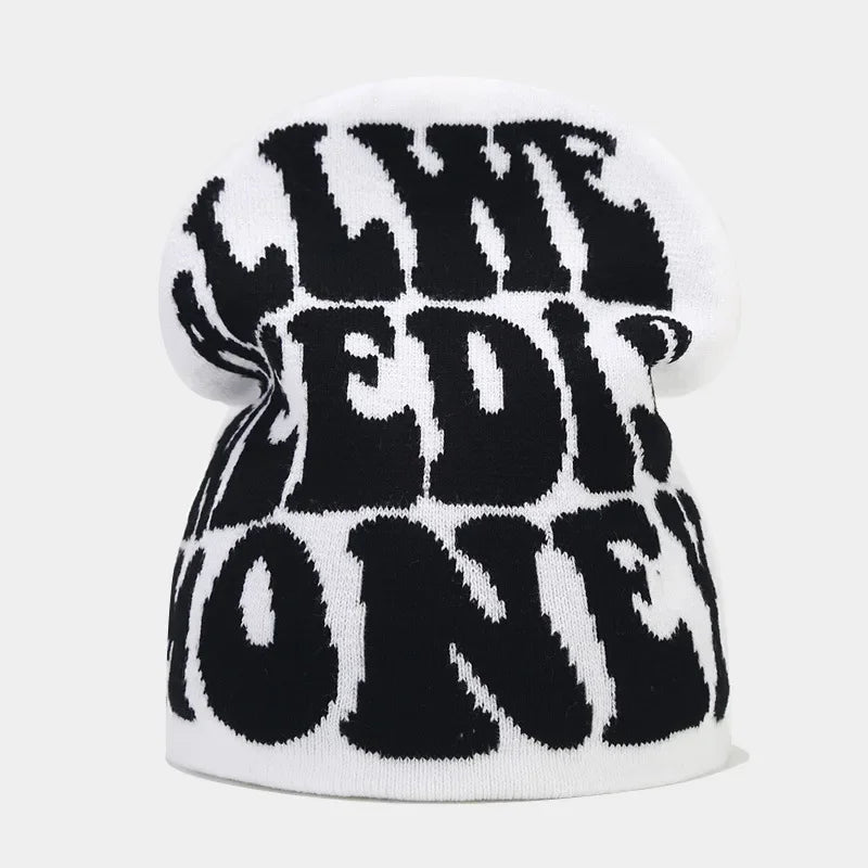 2023 New Y2K Fashion Skullies Multi Colors Jacquard Hat Women Men Hip Hop Knitted Cap Wholesale Bonet Dropshipping Accessories