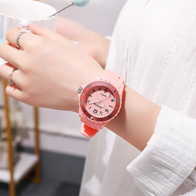 Candy Color Silicone Watches Couple Sports Waterproof Watch Multifunctional Digital Wristwatch Women Men Fashion WristWatches