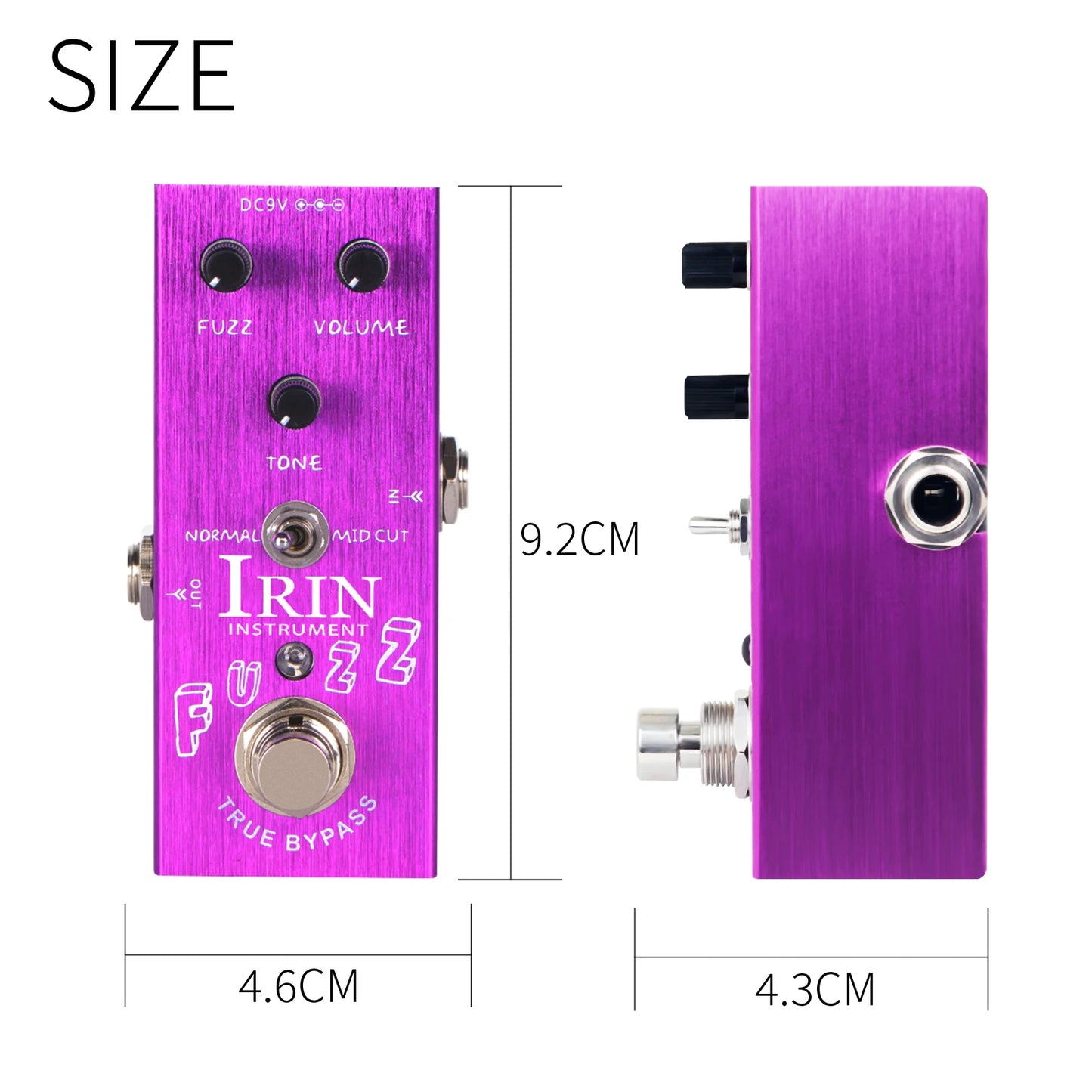 IRIN Electric Guitar Effects Pedal Vintage Overdrive/Crunch Distortion/Analog Delay/US Dream/Classic Chorus/Ultimate Drive Pedal