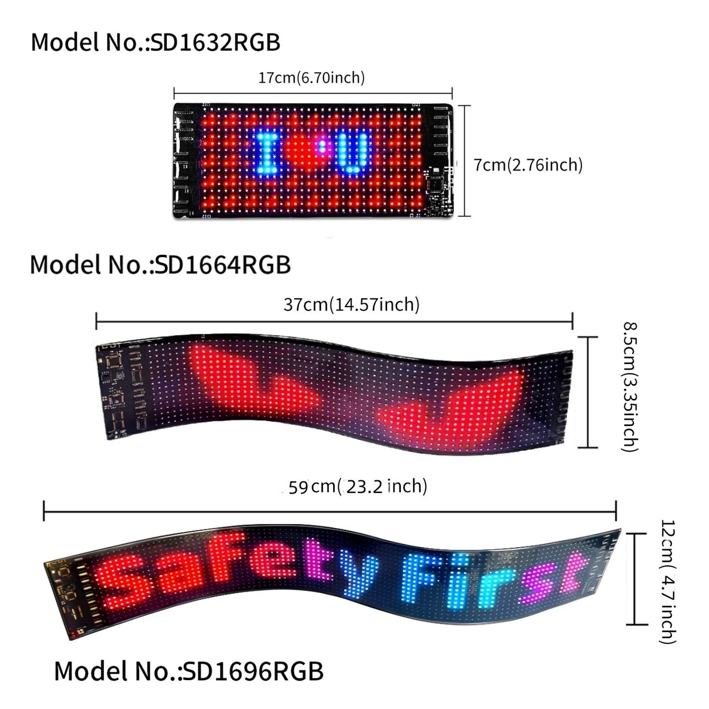 Waterproof App Flex LED glow car rear window digital display sticker programmable Flexible EL Glow LED Panel for car