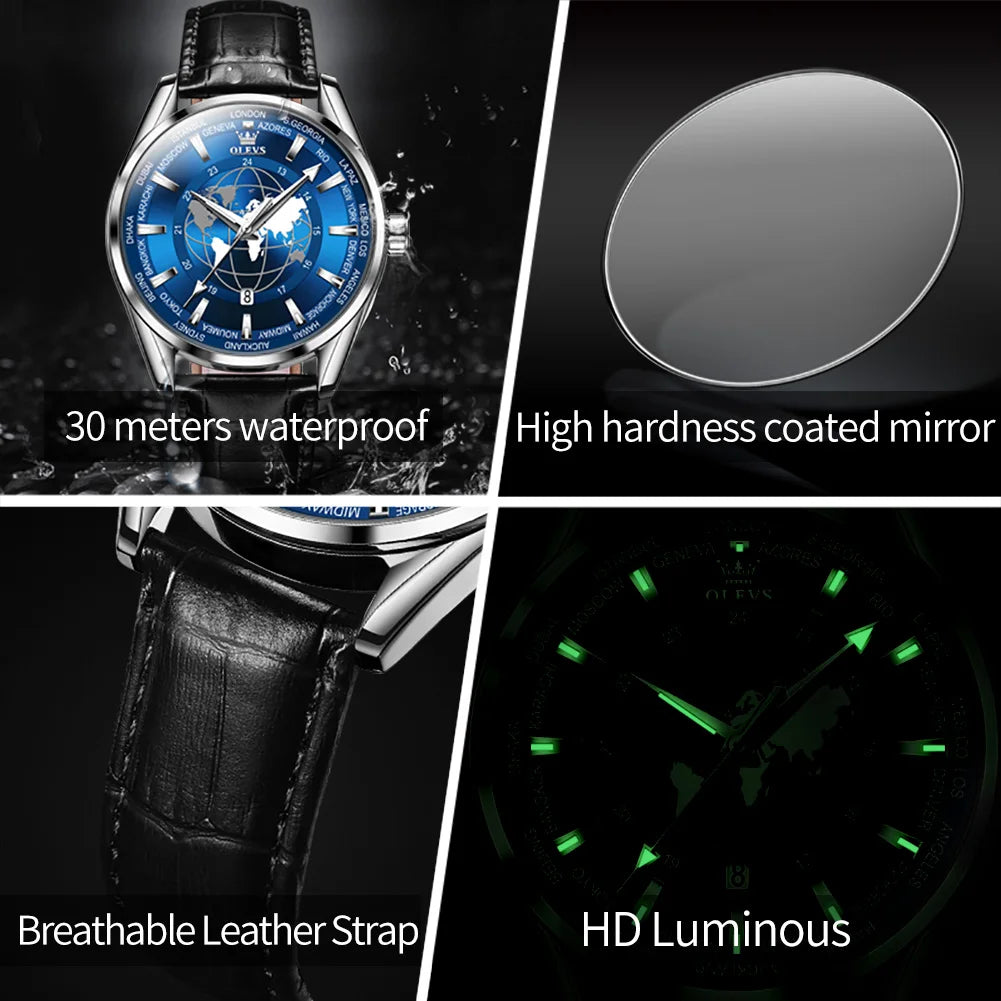 OPK Brand Watch Fashion Waterproof Night Glow Men's Quartz Watch 9926