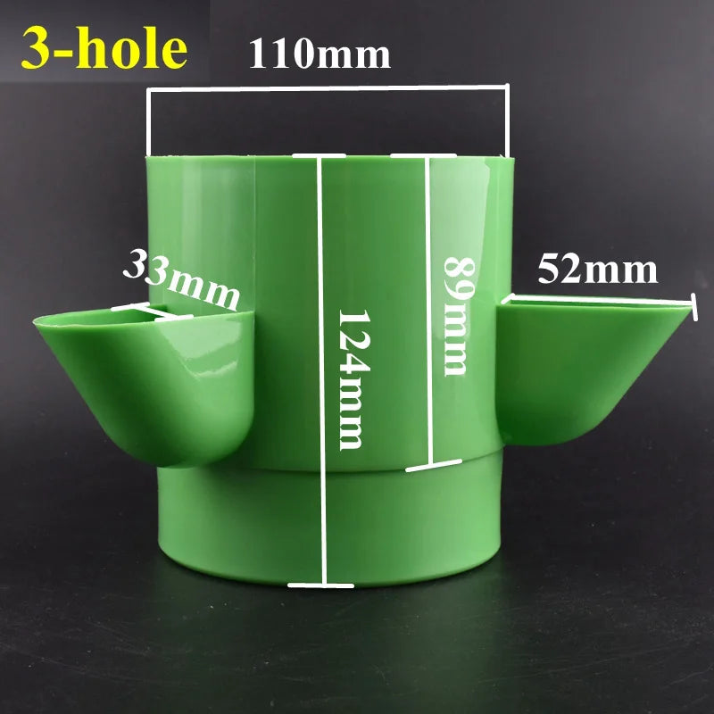 3/5 Hole Detachable PP Colonization Cups Of Vegetable Hydroponic Vertical Tower Planter Soilless Cultivation System Accessories