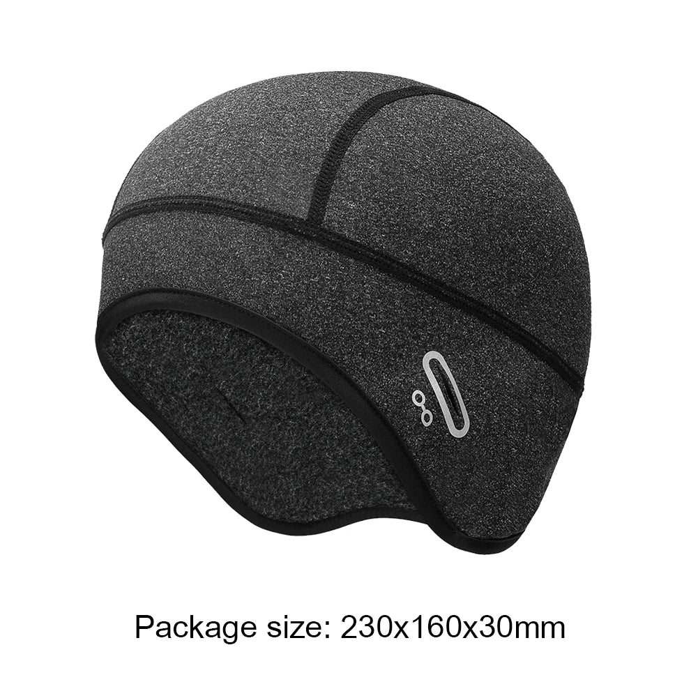 Winter Windproof Cycling Hat Male Thermal Beanie Sports Fleece Headgear Cap for Men Coldproof Cycling Equipment