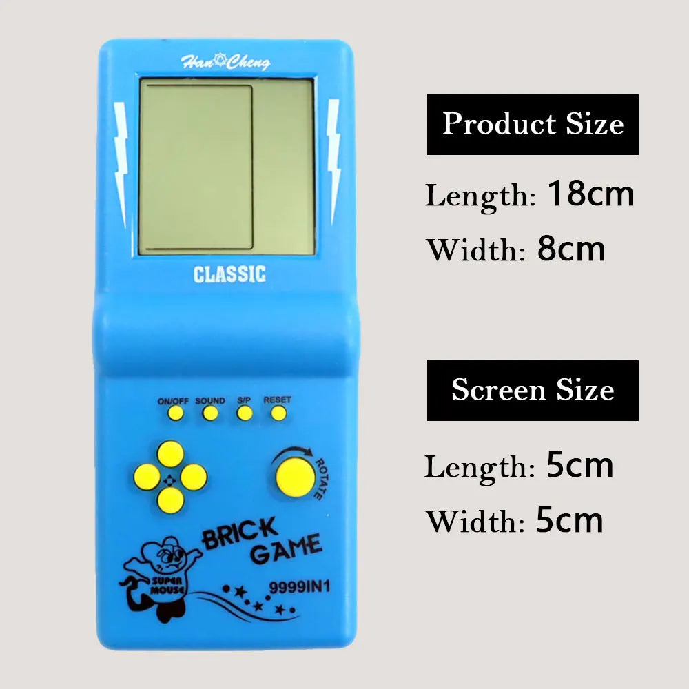 Large Screen Handheld Game Console Built-in 23 Games for Tetris Classic Retro Game Players Machine Puzzle Toys Children Boys