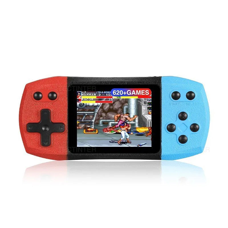 2.4 Inch Retro Video Game Console Built in 620 Classic Games Portable Handheld Game Player Rechargeable Console AV Ouput